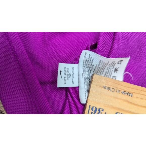 Nike Golf Dri-FIT Polo Shirt Men’s XL Purple Black Sleeve Design Athletic - Picture 7 of 8